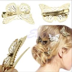 残りわずか❗️バタフライヘアピン 2個セット✨蝶々のサムネイル