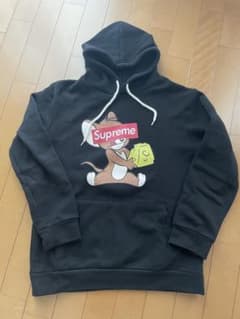 Supreme キャラクタープリント パーカー ブラック
