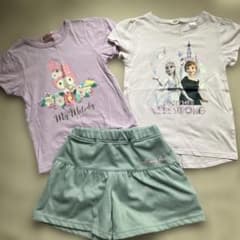Tシャツ2枚とキュロットのセット