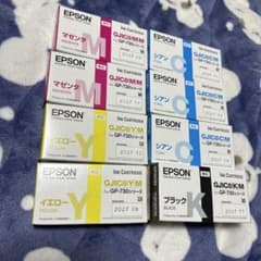 EPSON GJIC8C(M) インクカートリッジ 4色セット - メルカリ
