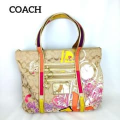 COACH POPPY トートバッグ シグネチャー マルチカラーのサムネイル