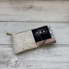 ミナペルホネン ハンドメイド 四角いミニミニポーチ - メルカリ
