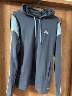 adidas フルジップパーカー ブルー系 J/Oのサムネイル