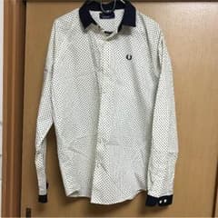 FRED PERRY ドット 紺白 シャツのサムネイル