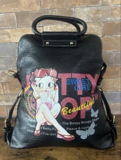 希少品】Betty Boop ベティブープ 2WAY リュック ハンドバッグ - メルカリ