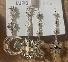 LUPIS 月と星のデザインピアスセットのサムネイル