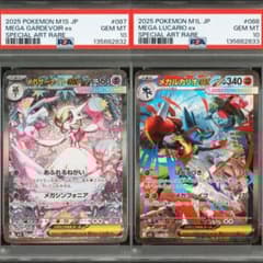 PSA10連番】メガサーナイトex SAR メガルカリオex SAR - メルカリ