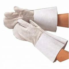 革手袋ロング 溶接用 牛革 3本指 50双のサムネイル