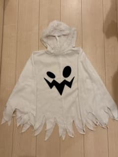 ハロウィン ゴースト 仮装衣装 キッズ 110〜120cm フード付きのサムネイル