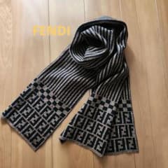 FENDI　maglia 　ズッカ柄 ウール100%マフラー FENDI maglia ズッカ柄 ウール100%マフラー - メルカリ