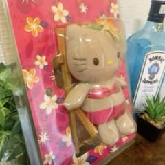 激レア】日焼けキティ ハワイ ハイビスカス チェアー ぬいぐるみ