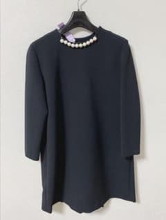 YOKO CHANパール付きバックボックスプリーツワンピースくのサムネイル
