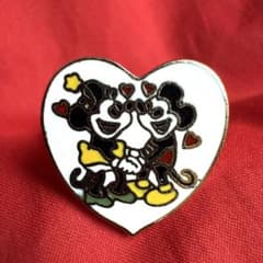昭和レトロ ミッキー ミニー リング 80年代 ミッキー ミニー ハート 指輪 昭和レトロ ミッキー ミニー リング 80年代 ミッキー ミニー ハート