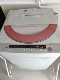 SHARP 全自動洗濯機 ES-GE60P-P 6.0kg 洗濯機ラックのセット - メルカリ