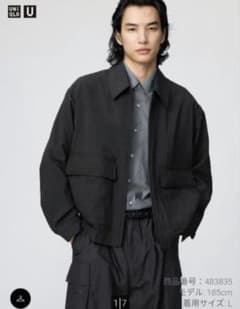 UNIQLO U ユニクロu ショートブルゾン Lブラック UNIQLO U ショートブルゾン Lサイズ ユニクロU ブラック - メルカリ