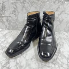 Christian Dior サイドジップ レザー ショートブーツ 24.5㎝ - メルカリ