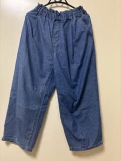 デニムパンツ ワイドパンツ ウエストゴムのサムネイル