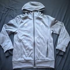 adidas X フーデッドトラックジャケット グレー　160のサムネイル