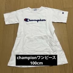 Champion チャンピオン ロゴ刺繍 ワンピース ホワイトのサムネイル
