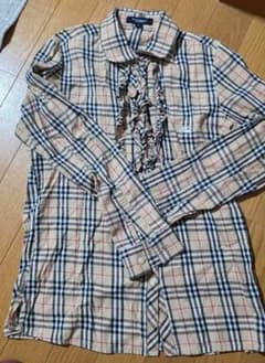 BURBERRY LONDON ノバチェック フリル 長袖シャツ 子ども用のサムネイル