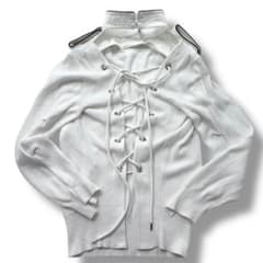 極美品】SACAI サカイ つけ襟 変形　カーディガン　ナポレオン　セーター 極美品】SACAI サカイ つけ襟 変形 カーディガン ナポレオン セーター