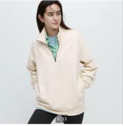 UNIQLO　スエットハーフジッププルオーバー　XLのサムネイル