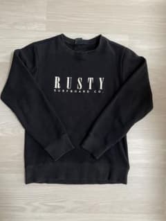 【160㎝】キッズ　RUSTYラスティ　黒トレーナーのサムネイル