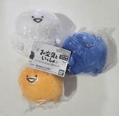 문구와 함께 봉제 인형 마스코트 2입니다 3 개 세트