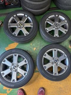 MKair様専用ダイハツ純正 14インチ アルミホイール タイヤセットのサムネイル