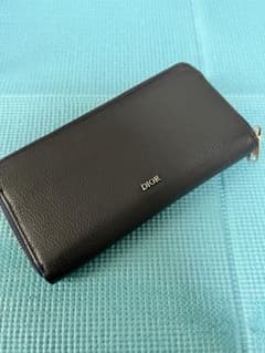 【極美品】ディオールオム 長財布 ラウンドファスナー メンズ 紺のサムネイル