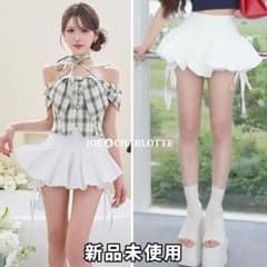 ダーリッチ darich ヘムリボンバルーンスカート ホワイト WHT FREE