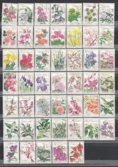 【使用済み切手】ふるさとの花シリーズ・８０円・５０円・計９４枚のサムネイル