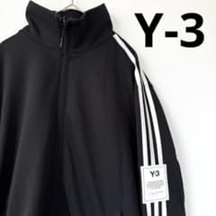 【極美品✨】Y-3 ワイスリー トラックジャケット ストライプ ラバーロゴ 黒L 極美品✨】Y-3 ワイスリー トラックジャケット ストライプ ラバーロゴ