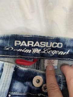 PARASUCO Denim Legend ジーンズ ラインストーン加工のサムネイル