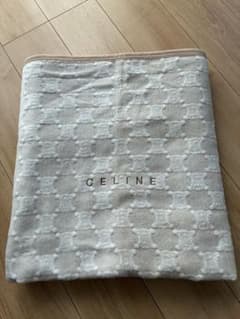 67 CELINE 毛布 140×200cmロゴ入りマカダム柄 西川 ベージュ - メルカリ