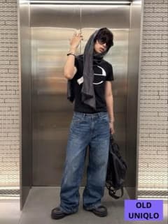 80s oldUNIQLO バギーデニム y2k grungeのサムネイル