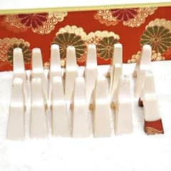 琴柱と収納袋セット 琴柱 14個 その7 三段琴柱 箏 和楽器 弦楽器