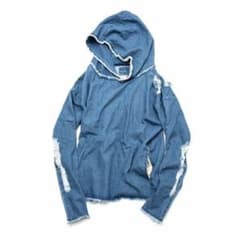 OVER(ALL) X QALB DENIM HOODIE INDIGOのサムネイル