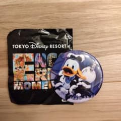 東京ディズニー】アンコールザモーメンツドナルド デイジー缶バッジ