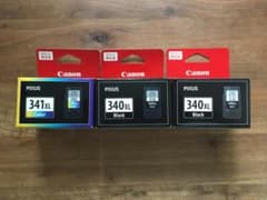 Canonプリンターインク BC-341XL1個とBC-340XL2個のサムネイル