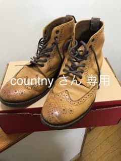 グレンソン GRENSON カントリーブーツ ウィングチップのサムネイル