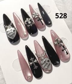 528現品マグネットちゅるん十字架 ギャルシズニルック ロングネイル