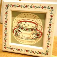 好評につき再出品♪ インテリア ティーカップ 写真たてのサムネイル