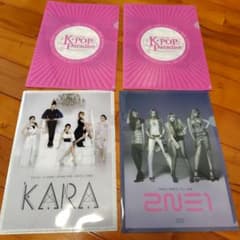 KARA 2NE1 K-POP Paradise A4クリアファイル 4枚セットのサムネイル