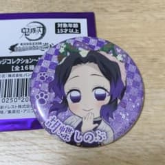 鬼滅の刃 ナンジャタウンコラボ 缶バッジ グリッターレア 胡蝶しのぶ