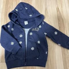 baby GAP 花柄刺繍 パーカー 18-24 months⭐︎未使用⭐︎のサムネイル