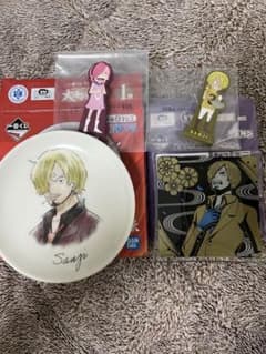 ワンピース 記念プレート　ガラスプレート　ラバーマスコット　サンジ　レイジュのサムネイル