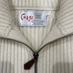 未使用‼️】Corgi コーギー ジップアップケーブルニット セーター riri 