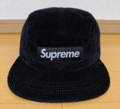 【美品】Supreme Corduroy Camp Cap ブラック 18ssのサムネイル