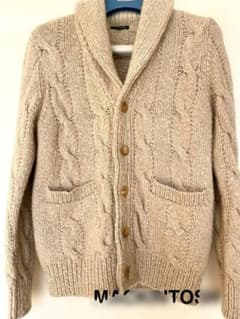 MACKINTOSH カシミヤケーブル編みカーディガン Lサイズ ベージュのサムネイル